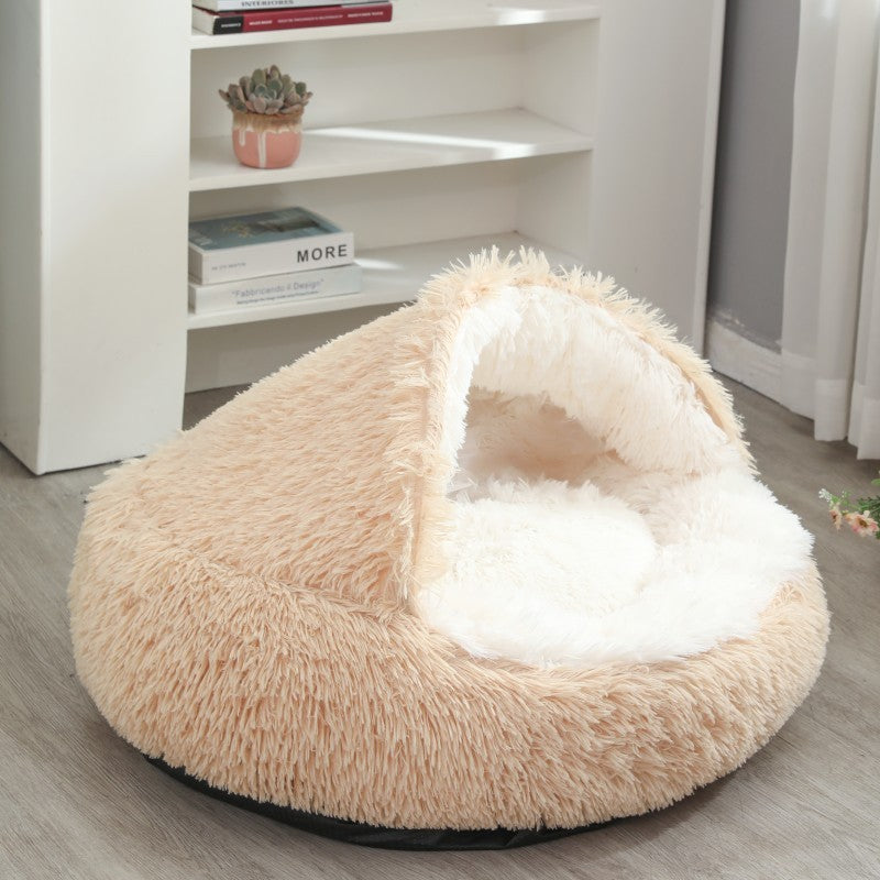 Cama Redonda para Cães, Quente de Inverno, Cama de Gato de Pelúcia, Cesto para Cães Lavável, Cama de Estimação para Cães de Pequeno, Médio e Grande Porte, Sofá para Gatos