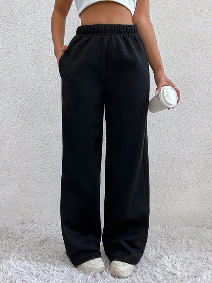 Women's Clothes Pants New Women's Velvet Warm Trousers With High Waist And Drape For Casual Sports Daily Wear Y2k Pants Trousers