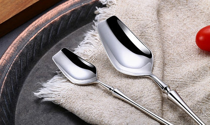 Conjunto de Talheres 24 Peças Aço Inox Fosco Preto Dourado Jogo de Talheres de Mesa Faca Colher Garfo Lavável em Lava-louças
