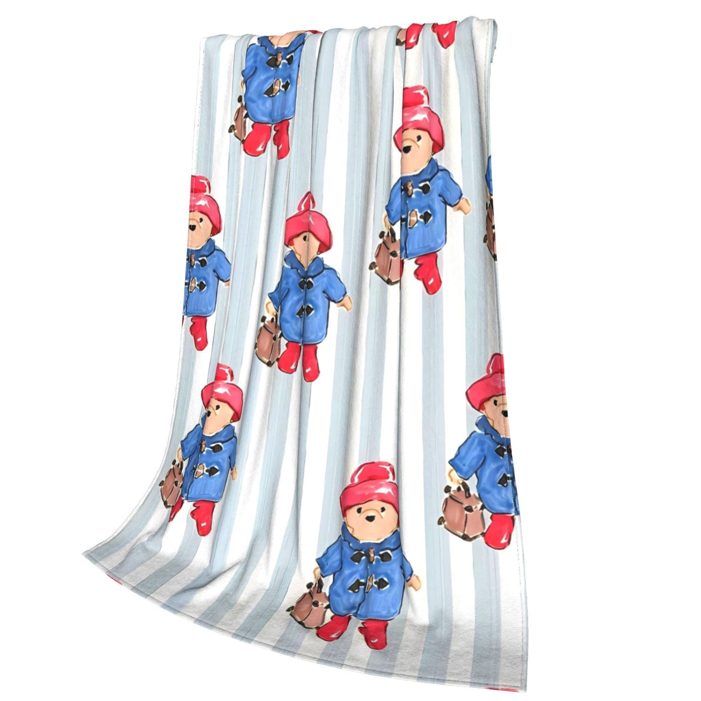 Urso Paddington (manta de pelúcia infantil, edredom de flanela, mantas para sala de estar, design macio e quente, colcha de qualidade, presente de aniversário