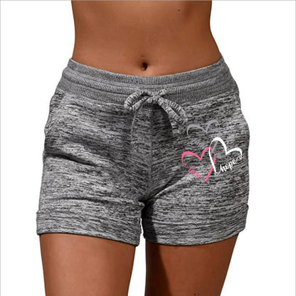 Women's Shorts Elastic Drawstring Solid Sports Straight Pants Summer Lightweight Clothing Fashion Female Streetwear