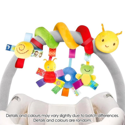 1pcs Soft Giraffe Animal Handbells Rattles Plush Infant Toddler Car Bed Hanging Toy Baby Early Education Development Handle Toys