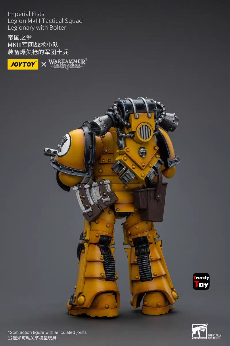 ?JOYTOY?Warhammer 40K Imperial Fists Mkll Legionários Táticos 4 Peças 1/18 Action Figure Brinquedo Colecionável