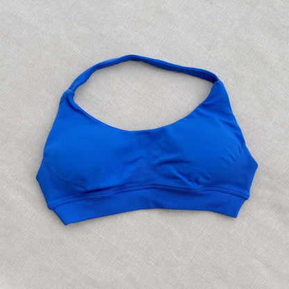 DF halter Neck Woman Sports Crop Bra  Comfortable gym bra Running Bra workout Sportswear