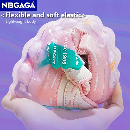 New Anti-skid Leather Kids Sneakers for 5-16Years Girls Casual Walking Footwear Non Slip Children Boys Sport Running Sneaker