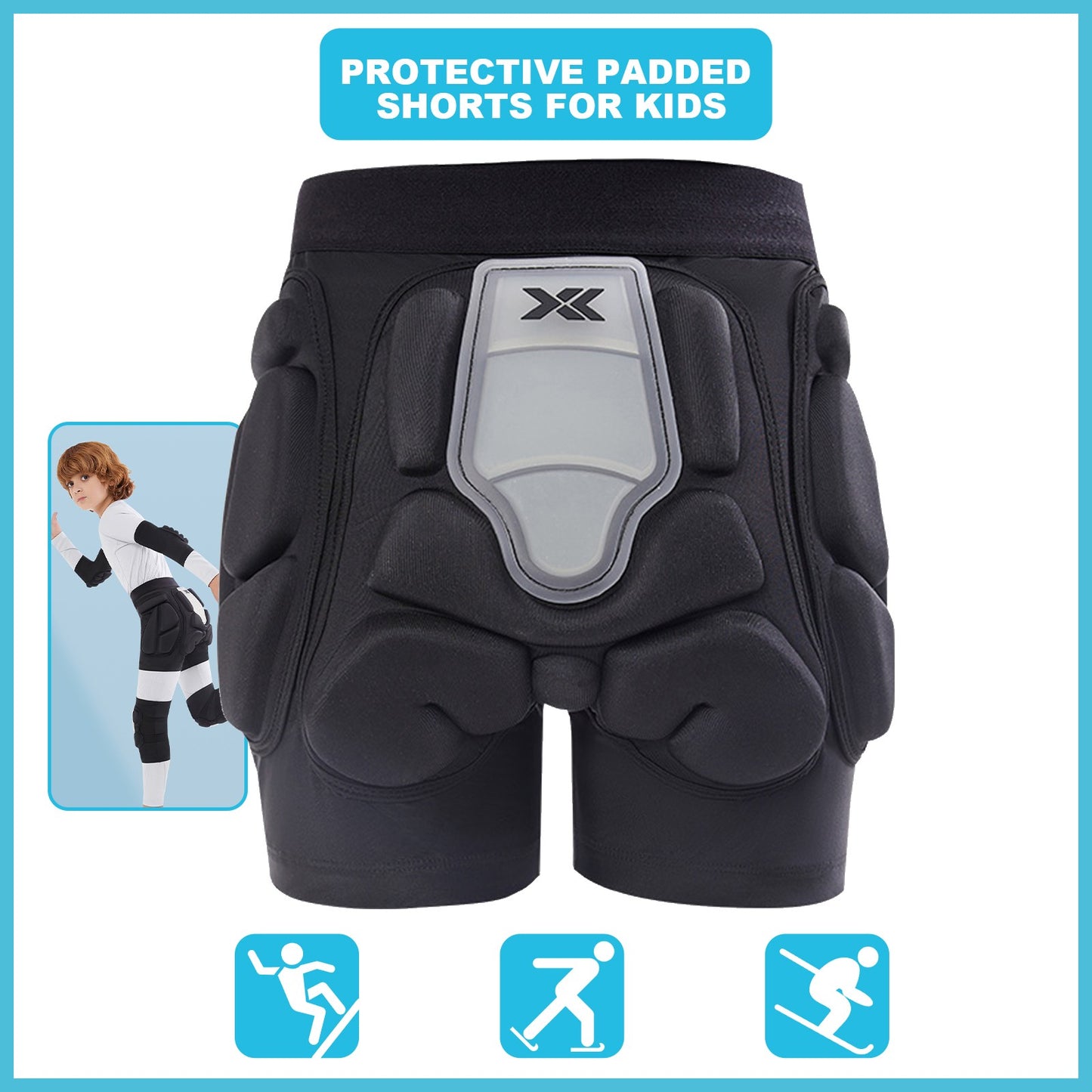 protective padded shorts for kids