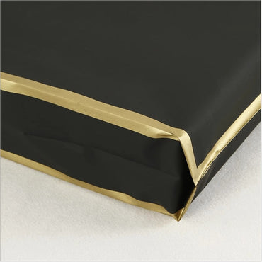 50pcs Customized Logo Tote Bags Gold Edge Colorful Party Favor Bags Clothing Packaging Shopping Bags Printed Logo