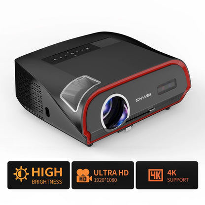 full hd 4K projector for home theater auto focus 3500ANSI 1080p native smart bluetooth 2.4+5G wifi daylight android projector