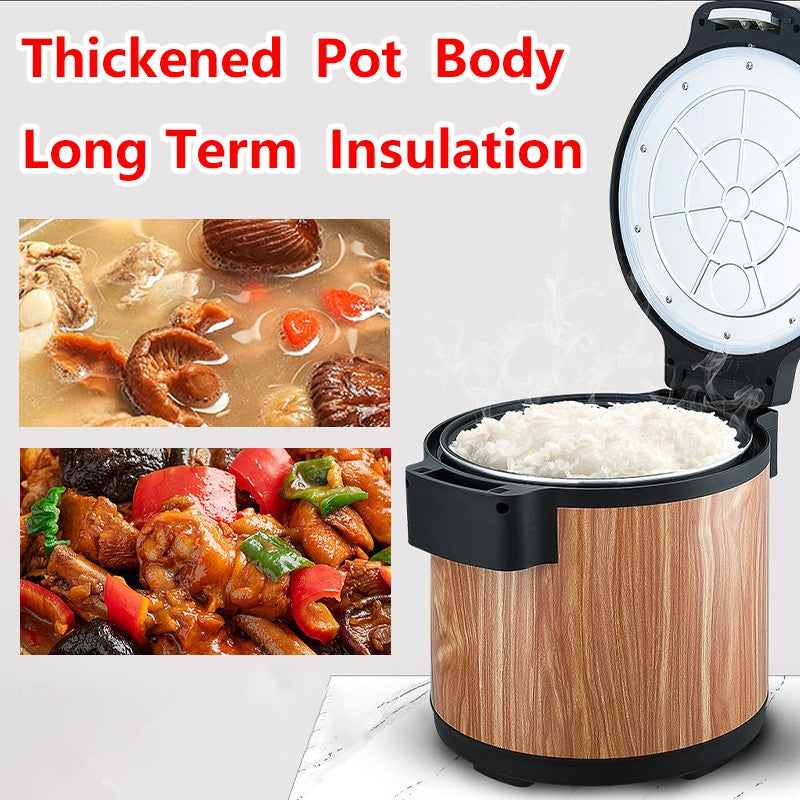 15L Electric Rice Cooker Heating Insulated Food Container Non-stick Inner Soup Warmer Kitchen Appliances For Sushi Restaurant