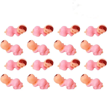 150/100/60/30Pcs Mini Plastic Babies Doll for Baby Shower Ice Cube Game Mini Baby Gender Reveal Baby shower Party Favors Decor