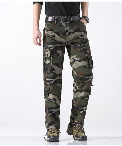 Men's Work Pants 2025 New Camouflage Pants Military Style Pants Multiple Pockets Tactical Pants Outdoor Sports Winter Pants