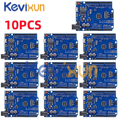 1-10PCS UNO R3 CH340G MEGA328P Chip para Arduino UNO R3 + CABO USB/TIPO-C Placa de Desenvolvimento ATMEGA328P-AU 16Mhz