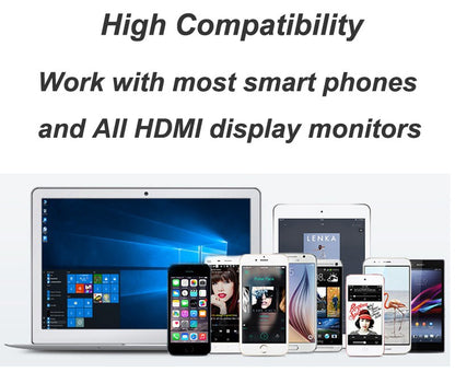 Wireless WiFi Display Adapter HDMI-compatible TV Stick Receiver Miracast Airplay Screen Mirroring for IOS Andriod Phone PC To TV
