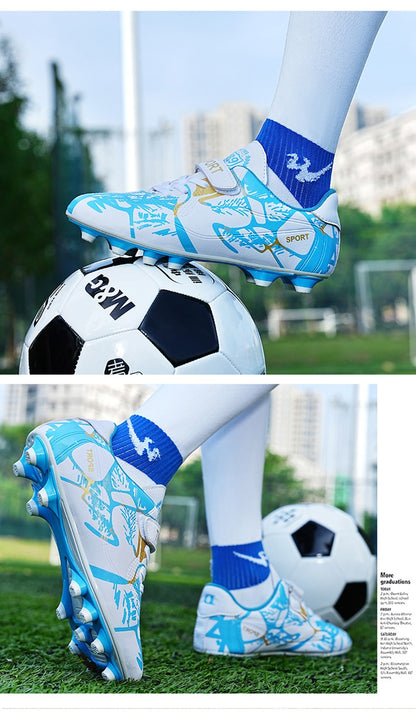 New Kids Football Shoes Match Soccer Shoes Indoor Football Field Boots Grass Training Original  Professional Sneaker Comfortable