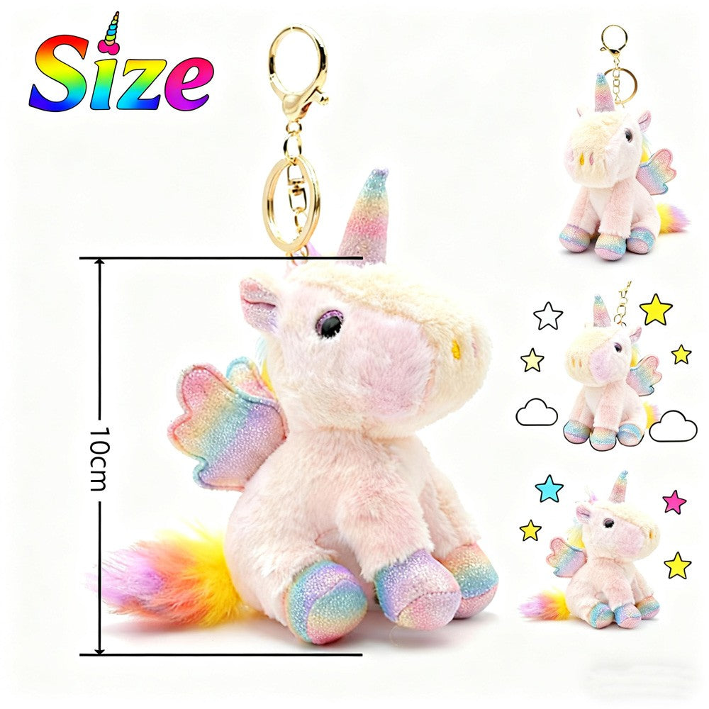 Mini Plush Unicorn Stuffed Animals Unicorn Party Favors Bulk Toys DIY Plush Keychain Stuffed Animal for Kids Party Favor