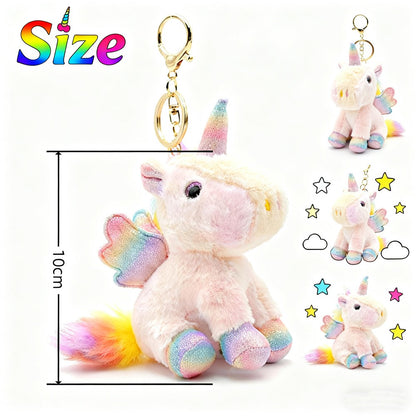 Mini Plush Unicorn Stuffed Animals Unicorn Party Favors Bulk Toys DIY Plush Keychain Stuffed Animal for Kids Party Favor