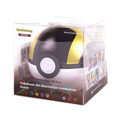 PokeBall Master Balls Bola Premium Caixa de Presente Cartas Pokémon Ptcg Chinês Simplificado Pacote Original Brinquedo de Aniversário de Crianças Natal