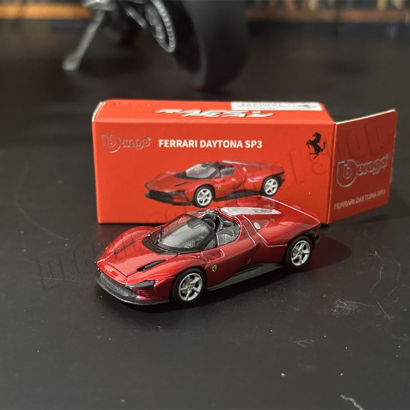 Burago 1:64 Ferrari Series SF90 488P Roma F430 F12 Liga de Carro Modelo Brinquedos Infantis Coleção de Presentes de Férias Modelo de Carro Atacado