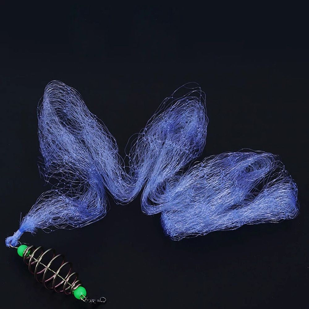 Rede de Pesca de Alta Qualidade, Fio de Alta Qualidade, Aço de Alto Carbono, Rede de Emalhar Azul Esverdeada, Contas Luminosas, Acessórios de Pesca de Cardume de Cobre