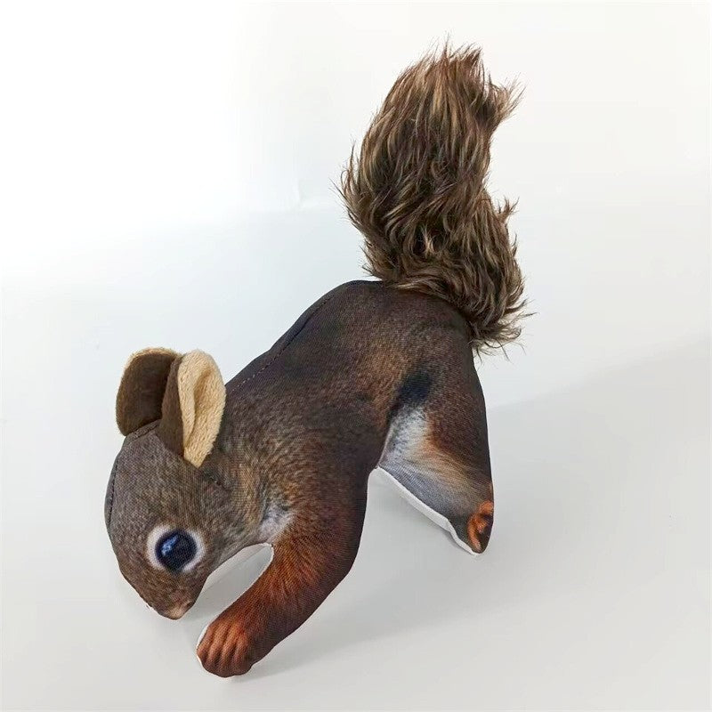 Pets Dog Chew Stuffed Funny Rabbit Squirrel Shape Squeak Pet Plush Toy Apply To Training Exercise Simulation Animal Toys