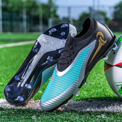 High Quality Mens Soccer Shoes TF/FG Training Football Sneakers Ultralight Non-Slip Turf Soccer Cleats Chuteira Campo 35-45