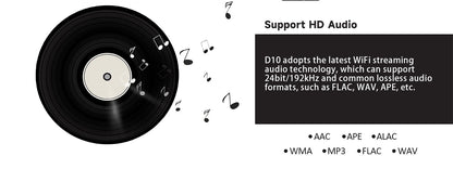 D10 Bluetooth 5.0 Audio Receiver Board Wireless Stereo Music Module Multiroom DIY WiFi Home Audio System
