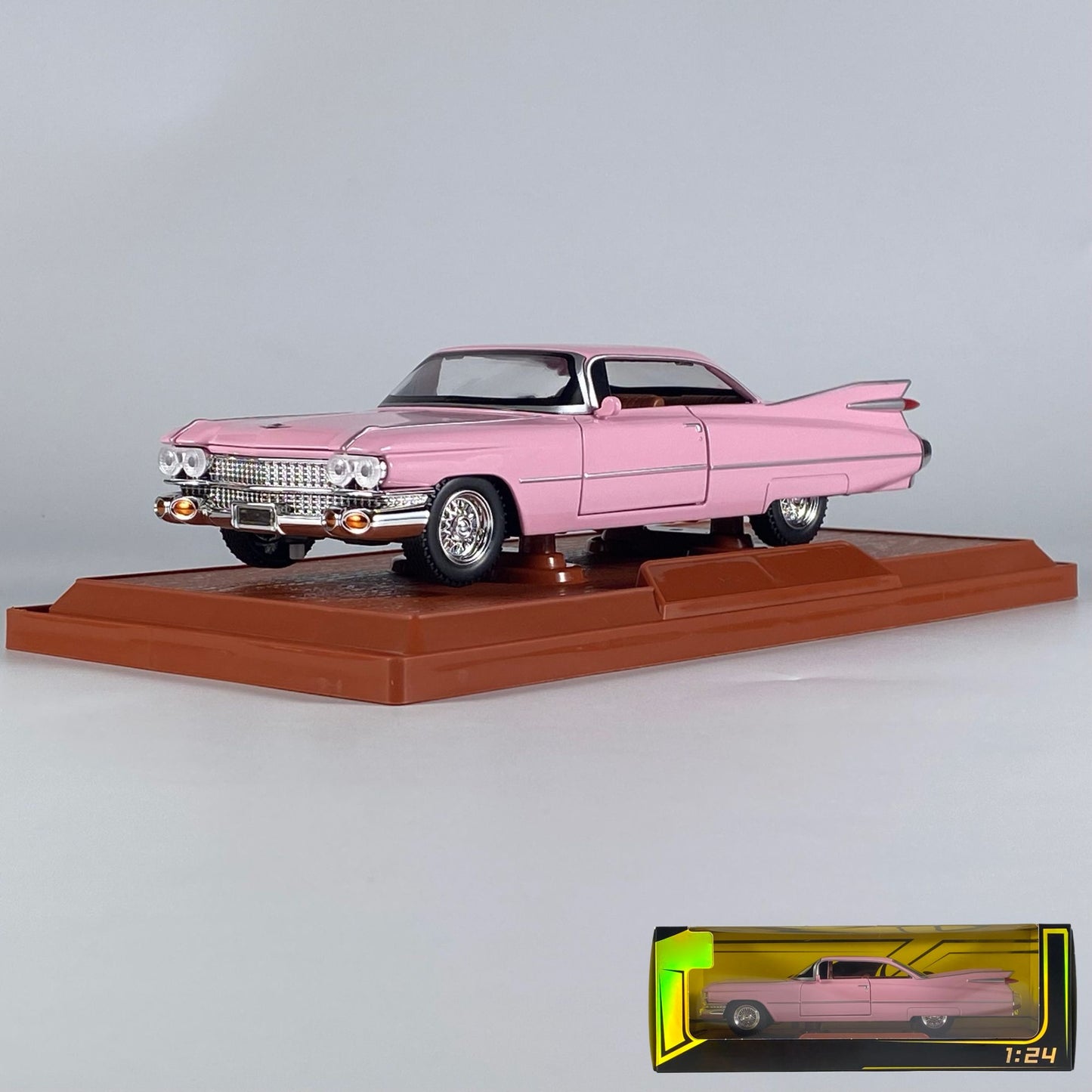 1:24 Cadillac Eldorado Biarritz 1959 Série 62 Liga Diecast Modelo Miniatura Voiture Decoração de Casa Presentes de Natal Para Crianças