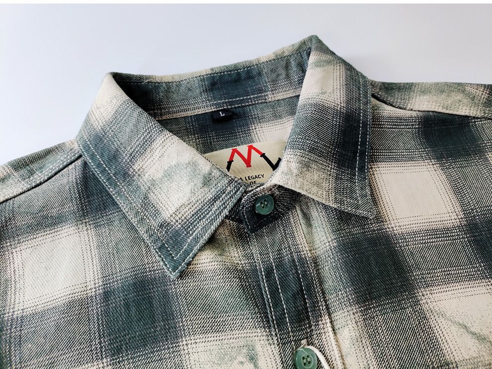 Autumn New Japanese Retro Long-Sleeve Lapel Plaid Cargo Shirt Men's Simple 100% Cotton Washed Pocket Casual Blouses Thin Coat