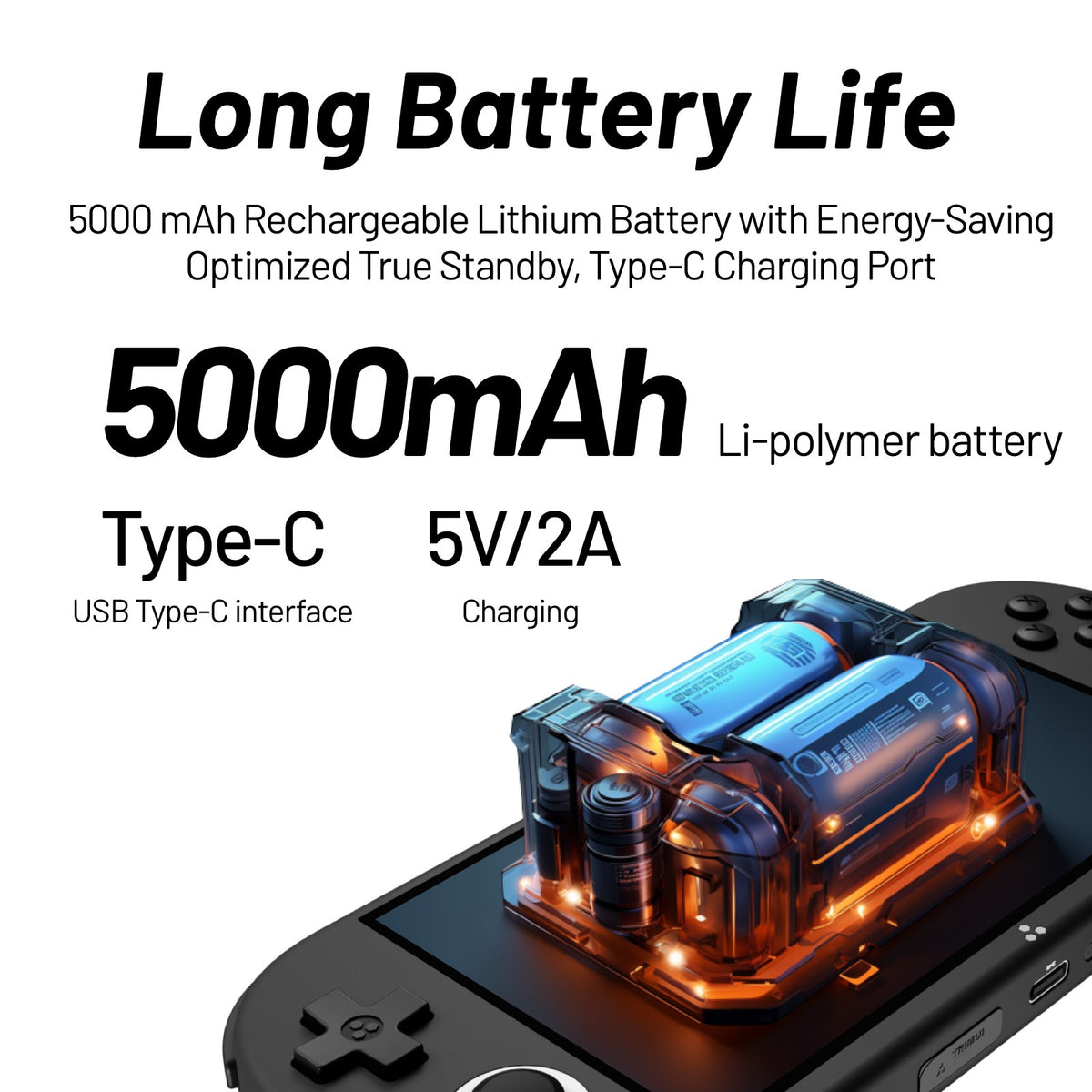 TRIMUI Smart Pro S Handheld Game Players Consoles 4.96'' IPS Screen 5000mAh Linux System Emulator Portable Console Retro Video