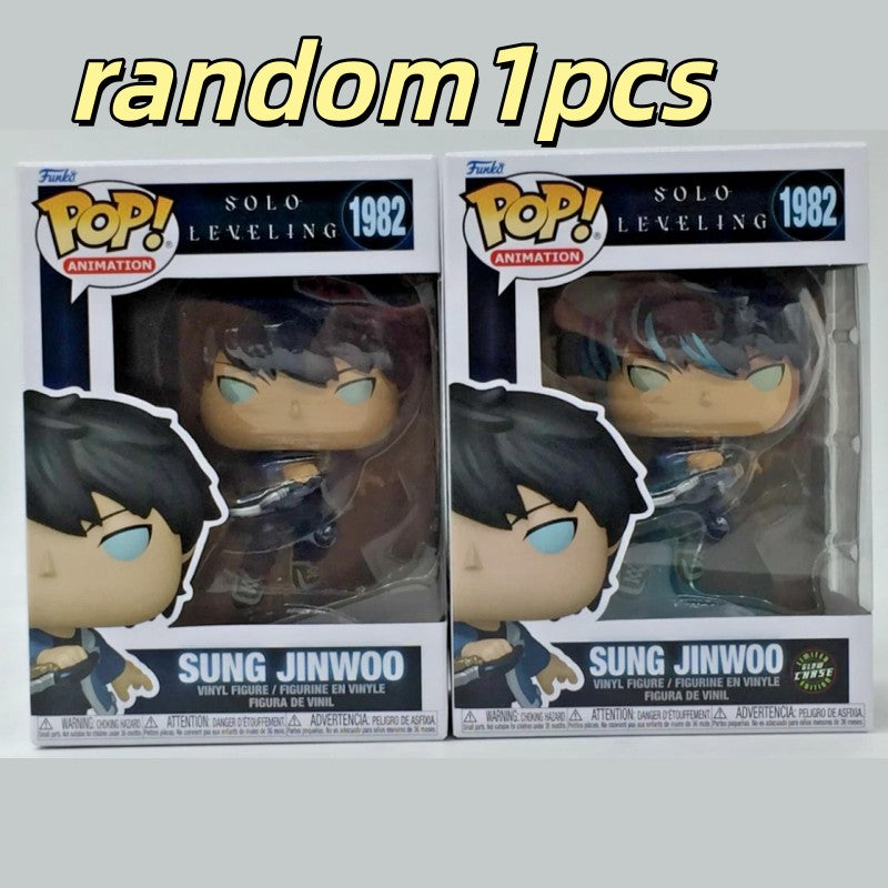 Official Genuine Funko Pop Solo Leveling Sung Jin-Woo Action Doll Model 1982 Limited Edition Hidden Item Vinyl Dolls Gift Toys