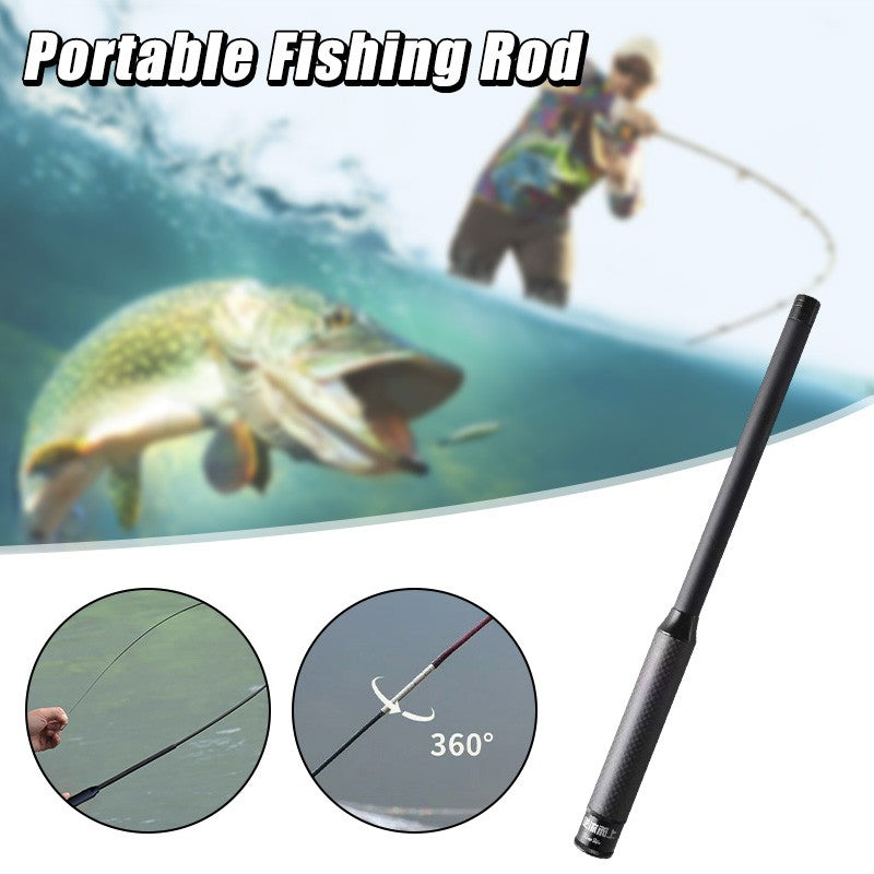 Telescopic Pocket Fishing Rod Extendable Ice Fishing Pole 1.3/1.5/1.8/2.0/2.2m Fishing Rod for Bass Pike Mini Rockfish Rods ???