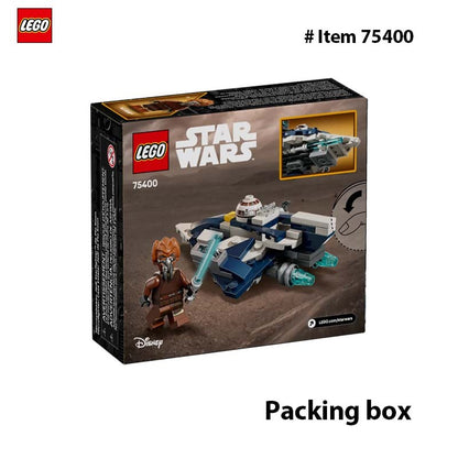 LEGO 75400 Star Wars Microfighter Caça Estelar Jedi de Plo Koon Brinquedo Infantil Playset de Guerras Clônicas e Decoração de Quarto para Meninos e Meninas 89 Peças