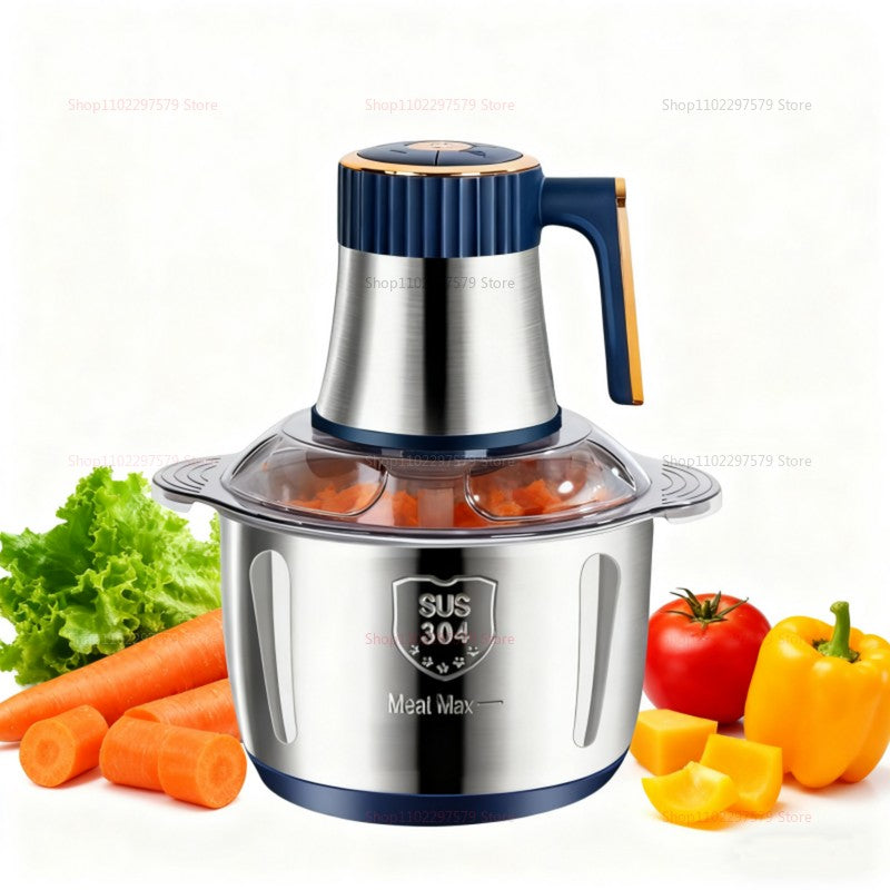 5L Electric Meat Grinders Mixer Machine Stainless Steel Multifunctional Vegetable Slicer Processor Chopper Kitchen Appliances