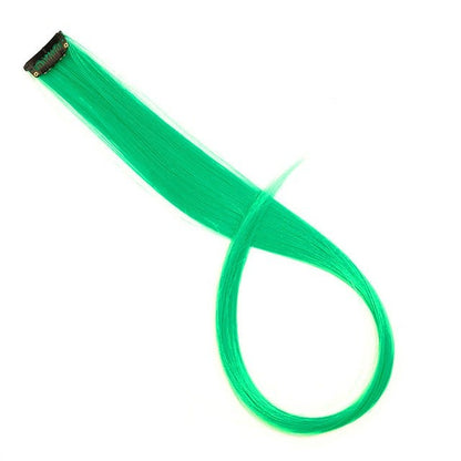 22 Polegadas Sintético Longo Liso Clip In Extensões de Cabelo Perucas de Alta Temperatura Cores do Arco-Íris Acessórios de Cabelo para bom 2026