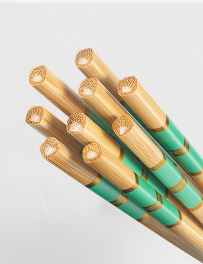 Conjunto de Hashis de Bambu Natural, Utensílios de Mesa Domésticos de Alta Qualidade, Sem Tinta e Sem Cera