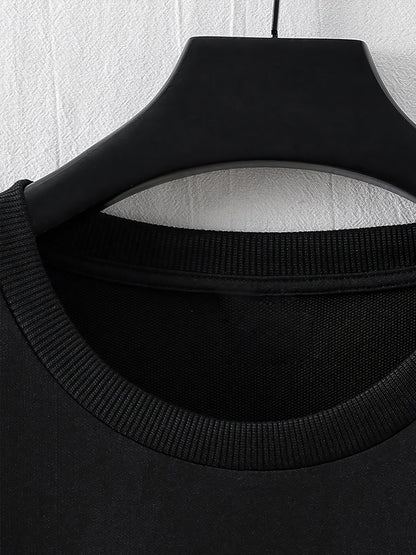 Summer men's 100% cotton comfortable casual wide plus size prediction for future letter printed round neck short sleeved T-shirt