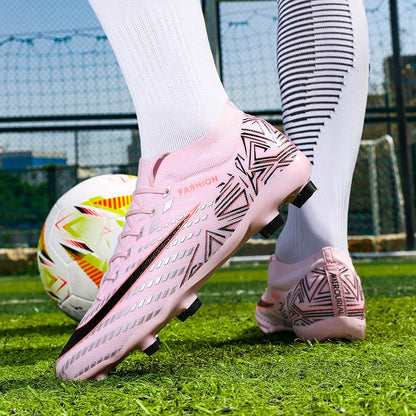 New Men Football Boots Futsal High-quality Mid-top Soccer Shoes Match Non-Slip Cleats Sneakers Indoor Hot-selling FG/TF