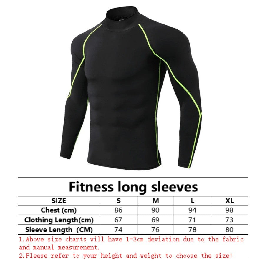 Winter Man Compression Shirt Cycling Clothing Warmth Shirt Warm Bottoming Shirt Men Compression T-Shirt Gym Sportswear 2024 New