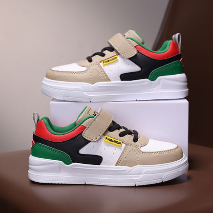 Children's sports shoes waterproof student casual shoes girls flat bottomed leather board shoes boys running shoes