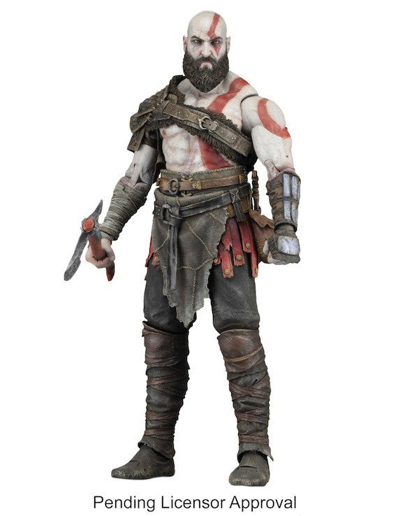 God of War 4 Kratos Boneco de Ação PVC Brinquedo Colecionável 18cm