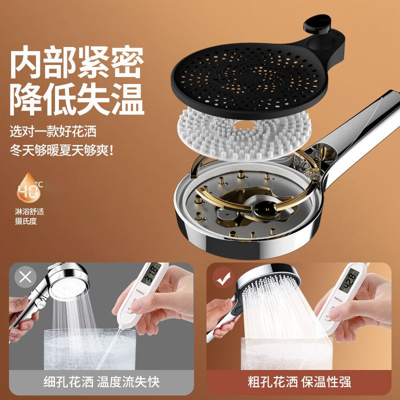 135mm Large Flow High Pressure Shower Head 3 Modes Adjustable Spray Nozzles Water Saving Showerhead Faucet Bathroom Accessories