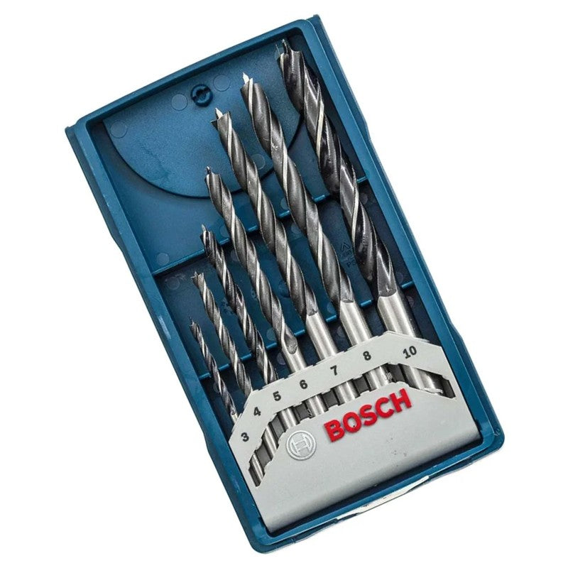 BOSCH 2607017505 Conjunto de 7 Brocas para Madeira Mini-X-Line 3-10mm Acessórios para Ferramentas Elétricas Bosch