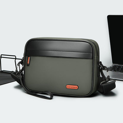 High Quality Soft PU Leather Male Small Shoulder Bag Fashion Men's Mini Handbag Casual Male Day Clutch Phone Bag