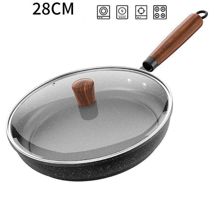 30cm Frying Pan Wok Pan Non-Stick Pan With Cover Household Kitchen Utensils Induction Gas Stove Universal Pot Steak Pancake Pan