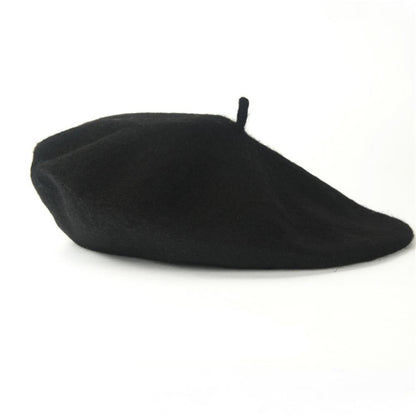 Boina Quente Multicolorida de Lã Grossa Inverno Outono Artista Retrô Francesa Lisa Chapéu de Pintor Para Mulheres Meninas Gorros Quentes Para Caminhada ao Ar Livre