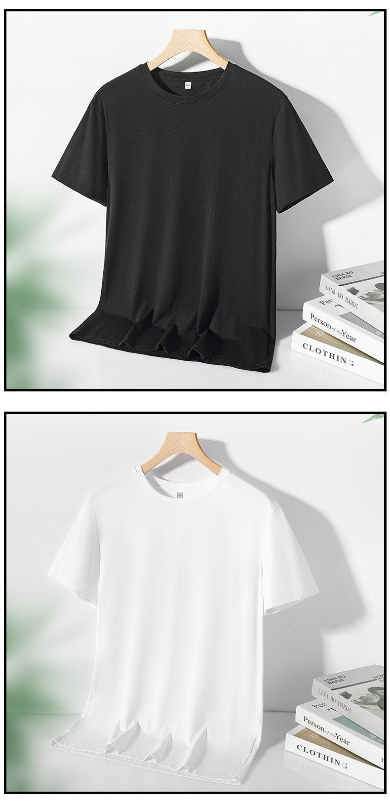 Men's Summer New Ice Silk Short-Sleeved T-Shirt Ice Cool Silk Smooth Men's Thin Top Loose Half-Sleeved Men's Body Shirt Pajamas