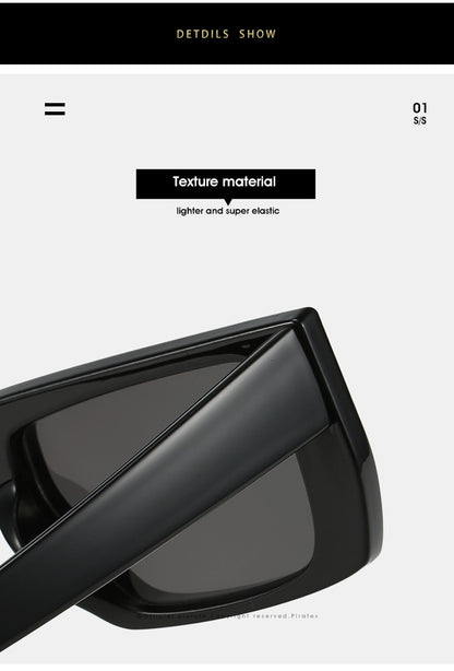 New Y2K Sunglasses for Men Women Trendy Sun Glasses Goggle Man Brand Designer Square Glasses Shades Female UV400 Eyewear