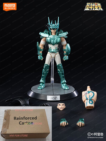 Em estoque Original Saint Seiya CLÁSSICO CLÁSSICO Gold Saint Shiryu Máscara da Morte Shura Ouro Câncer Capricórnio Modelo Montado Brinquedos