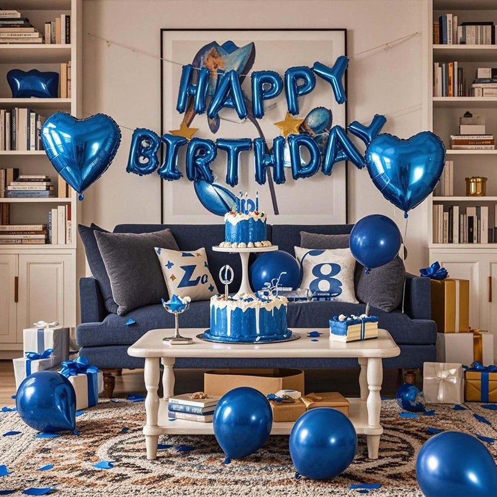 15pcs/Set 16Inch Happy Birthday Letter Foil Balloons Birthday Theme Party Baby Shower Decoration Kids Toys Gifts Latex Air Globo