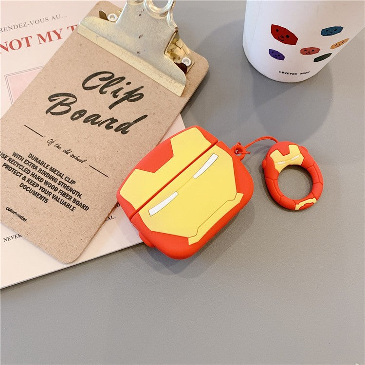 Capa Batman para Airpods Pro 2, Capa de Silicone à Prova de Choque 3D Desenho Animado para Airpods 4 3 2 1 Capa Protetora Funda Meninos Crianças